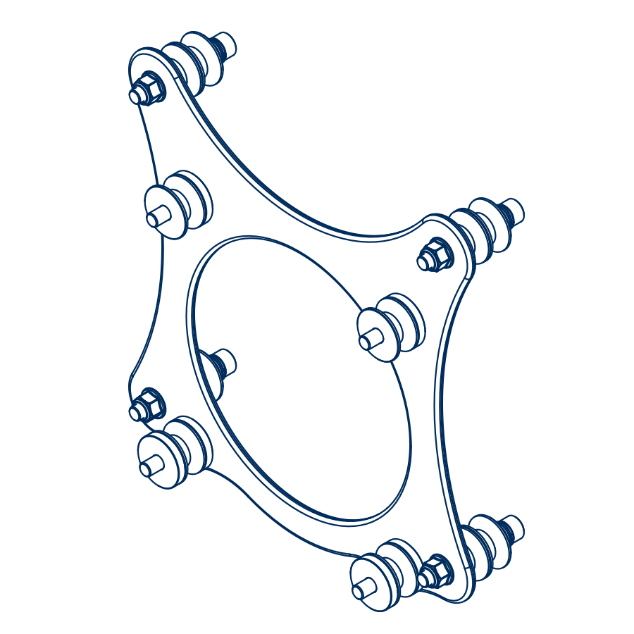 Parajet Zenith Moster Engine Mounts : PJ-A-10324